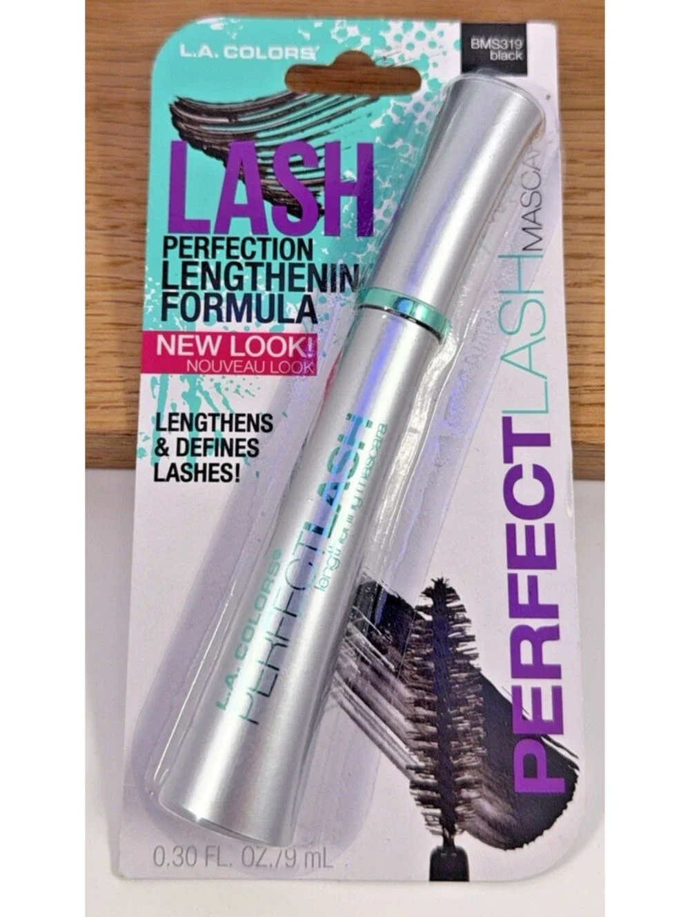 3 L.A. Colors Perfect Lash Black Mascara Lengthens & Defines Lashes Black BMS319